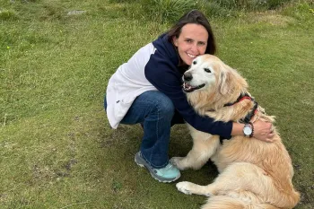 Henry, rescued from a South Korean dog meat farm
