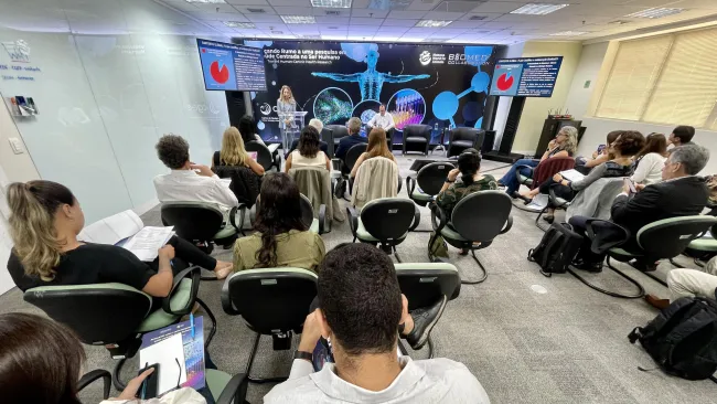 People watching a presentation